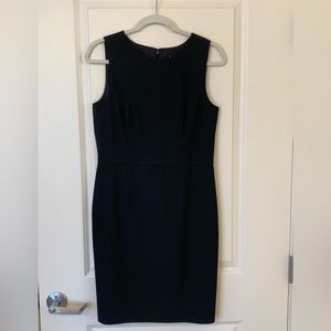 Ann Taylor Black Classic Sleeveless Sheath Dress Size 6 Suit Business Work Dress